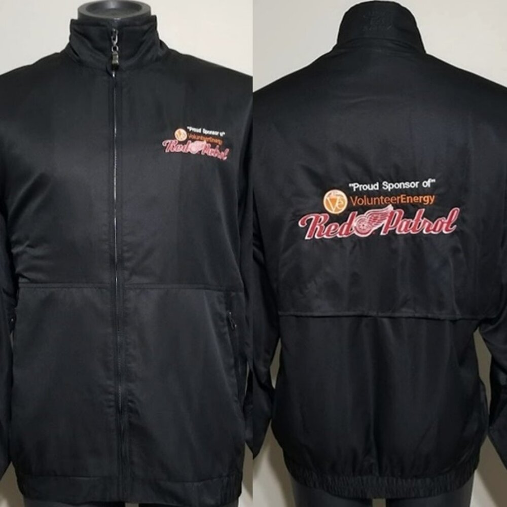 Cutter & Buck Detroit Red Wings Jacket Mens XL Black NWT Bomber Windbreaker